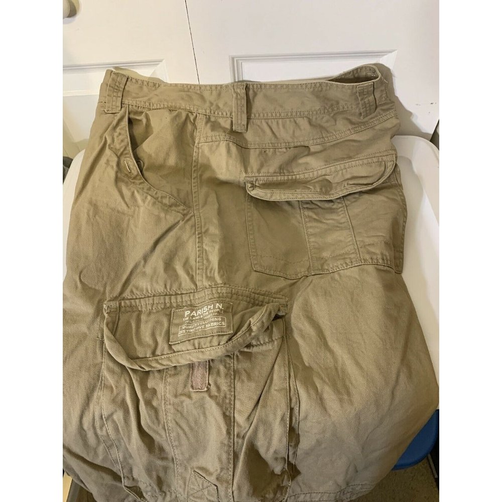 RARE MEN'S Sz 40‎ TAN PARISH NATION SHORTS Relaxed Fit Casual Cargo Bermudas